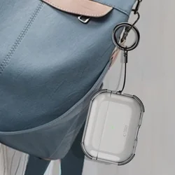 AirPods Pro 3 tartó - Tech- Protect Bounce - füstszínű AirPods Pro 3 tok, karabiner gyűrűvel-9