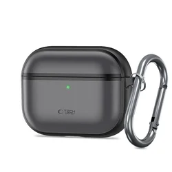 AirPods Pro 3 tartó - Tech-Protect MAGMAT - MagSafe kompatibilis fekete szilikon AirPods Pro 3 tok-1