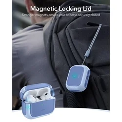 AirPods Pro 3 tartó - ESR ORBIT Halolock - MagSafe kompatibilis kék AirPods Pro 3 tok-4