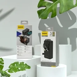 Powerbank Dudao K11 Max - fekete power bank 30000 mAh, beépített MicroUSB/Type-C/Lightning/USB kábelekkel-5