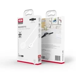 Apple Watch okosóra töltő - XO CX012 - mágneses fehér, USB csatlakozóval-2