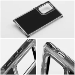 Telefontok Samsung Galaxy A05s - Matrix - átlátszó/fekete műanyag hátlap tok ﻿-2