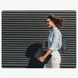 Tablettok Samsung Galaxy Tab A9 8.7 X110 / X115 - obszidián fekete vászon anyagú smart case tablet tok, ceruza tartóval-11