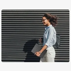 Tablettok Samsung Galaxy Tab A9 8.7 X110 / X115 - szürke vászon anyagú smart case tablet tok, ceruza tartóval-11