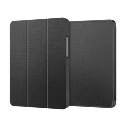 Tablettok Samsung Galaxy Tab A11 8.7 X133 / X135 - szürke vászon anyagú smart case tablet tok, ceruza tartóval-5