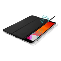 Honor Pad X9a (11,5 coll) tablettok - fekete smart case tablet tok, áttetsző hátlappal, ceruza tartóval-2