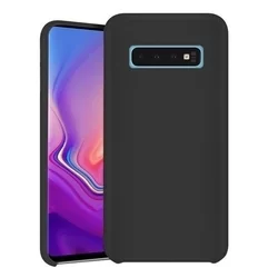 Samsung Galaxy S10 Telefontok - fekete szilikon tok-1