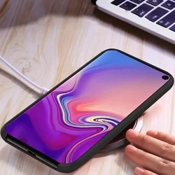 Samsung Galaxy S10 Telefontok - fekete szilikon tok-4