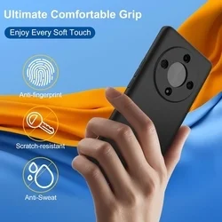 Telefontok Honor Magic6 Lite - PASTEL - fekete szilikon hátlap tok-1