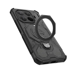 Telefontok Xiaomi 15T Pro 5G - TACTICSTAND - fekete gyűrűs, kitámasztható, ütésálló műanyag hátlaptok-2