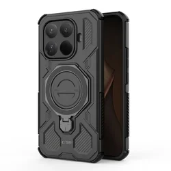 Telefontok Xiaomi 15T Pro 5G - TACTICSTAND - fekete gyűrűs, kitámasztható, ütésálló műanyag hátlaptok-5