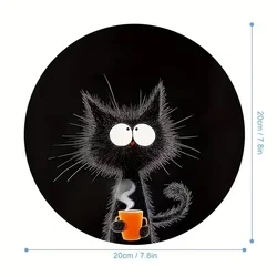 Egérpad - Fekete macska egérpad-1
