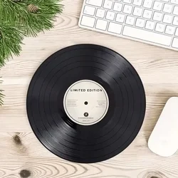 Egérpad - Bakelit lemez fekete egérpad-3