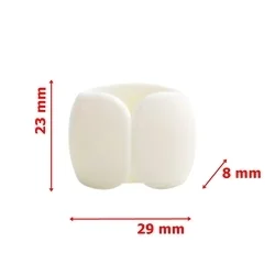 Univerzális 5db-os kábelrendező klipsz, fehér-2