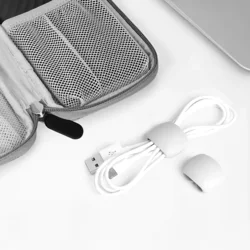 Univerzális 5db-os kábelrendező klipsz, fehér-5