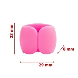 Univerzális 5db-os kábelrendező klipsz, pink-2