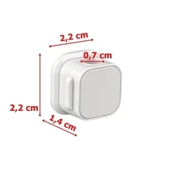 Univerzális 3db-os mágneses kábelrendező, fehér, ragasztható-2