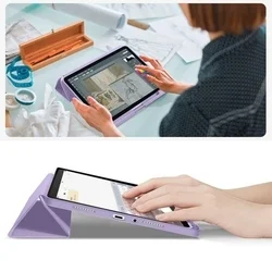 Tablettok Xiaomi Redmi Pad 2 (11 coll) - lila smart case, ceruza tartóval-9