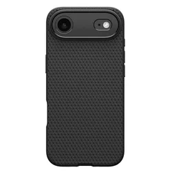 Telefontok iPhone 17 Air - SPIGEN LIQUID AIR - matt fekete szilikon tok-1