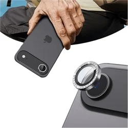 Kameralencse védőkeret - iPhone 17 Air - Diamond - üveg (1db)-2