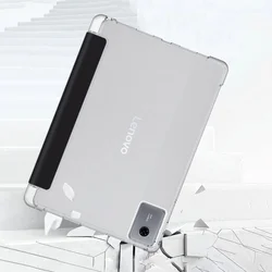 Tablettok Lenovo Idea Tab 11 coll (TB-336) - fekete smart case tablet tok, áttetsző hátlappal, ceruza tartóval-9