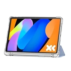 Tablettok Lenovo Idea Tab 11 coll (TB-336) - kék smart case tablet tok, áttetsző hátlappal, ceruza tartóval-9