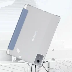 Tablettok Lenovo Idea Tab 11 coll (TB-336) - kék smart case tablet tok, áttetsző hátlappal, ceruza tartóval-8