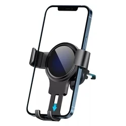 Forever RUS35-G-K - univerzális szellőzőrácsra rögzíthető, fekete autós tartó-2