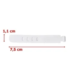 Kábelrendező - 3db fehér, szilikon kábelrendező szalag-1