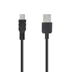 Univerzális USB / MiniUSB fekete kábel 3m-1