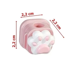 Univerzális mancs figurás, mágneses kábelrendező, púderpink, ragasztható-1