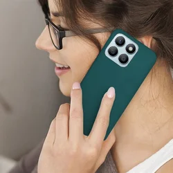 Telefontok Honor X7d - zöld szilikon hátlap tok-3