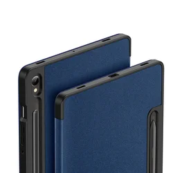 Tablettok Samsung Galaxy Tab S10 FE 10,9 coll (SM-X520, SM-X526) - DUX DUCIS DOMO kék smart case ceruza tartóval-4