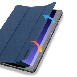 Tablettok Samsung Galaxy Tab S10 Lite 10.9 coll (SM-X400, SM-X406) - DUX DUCIS DOMO kék smart case ceruza tartóval-6