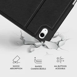 Tablettok iPad 10.9 (iPad 10) - LAMANO párduc mintás smart case, ceruza tartóval-8