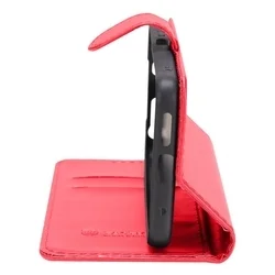 Telefontok Xiaomi Redmi Note 15 Pro 5G - Tactical Field piros szilikon keretes könyvtok mágneses ráhajtófüllel-1