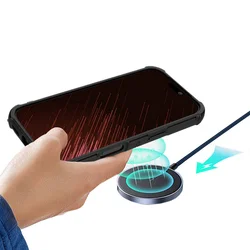 Telefontok Samsung Galaxy S26+ Plus - Defender Mag - MagSafe kompatibilis, fekete ütésálló hátlap tok-4