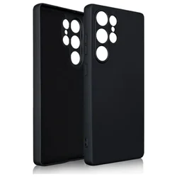 Telefontok Samsung Galaxy S26 Ultra - fekete szilikon hátlap tok-2