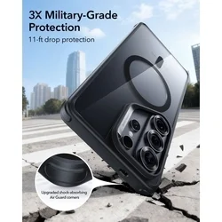 Telefontok Samsung Galaxy S26 Ultra - ESR CLASSIC HYBRID MAGSAFE átlátszó/fekete hátlap tok-5