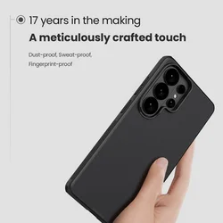 Telefontok Samsung Galaxy S26 Ultra - Nillkin Super Frosted - fekete műanyag hátlap tok-2