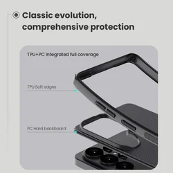 Telefontok Samsung Galaxy S26 Ultra - Nillkin Super Frosted - fekete műanyag hátlap tok-3