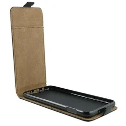 Telefontok Samsung Galaxy S26 Edge - lefelé nyíló flexi fliptok fekete-2