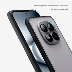 Telefontok Xiaomi Redmi Note 15 Pro+ Plus 5G - Nillkin Super Frosted - áttetsző / fekete hátlap tok-4