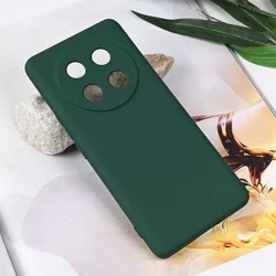 Telefontok Honor Magic8 Lite - zöld szilikon hátlap tok-2