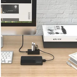 HUB Adapter Orico W5P-U2-030 - 4xUSB porttal + USB fekete kábel, 30 cm-4