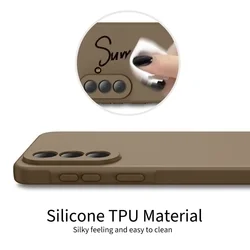 Telefontok Samsung Galaxy A57 5G - Tech-Protect Icon - barna szilikon hátlap tok-2