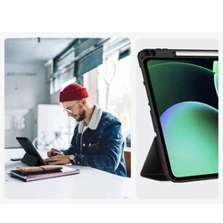 Tablettok XIAOMI PAD 8 / PAD 8 PRO (11,2 coll) - fekete smart case tablet tok, ceruza tartóval-9