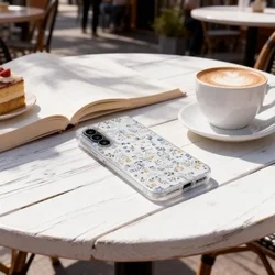 Telefontok Samsung Galaxy A57 5G - FLEXAIR tavaszi virág - mintás/átlátszó hátlap tok-6