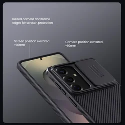  Telefontok Samsung Galaxy S26 - Nillkin csúsztatható kameravédős fekete hátlap tok ﻿-3