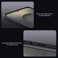  Telefontok Samsung Galaxy S26 - Nillkin csúsztatható kameravédős fekete hátlap tok ﻿-6